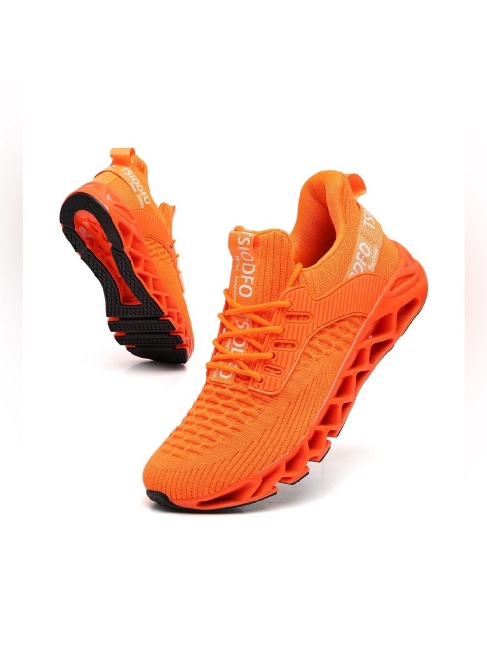 Orange Tsiodfo Athletic Sneakers Size: 39.5 Women